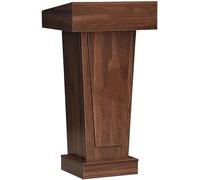 Wooden Lectern Podium Stand for Classroom, Ceremony & Wedding Events - Ideal for Speeches, Presentations & Teaching - Durable, Elegant Design for Restaurants