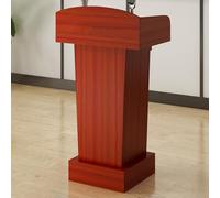 Wooden Lectern Podium Stand for Classroom & Events Tall Reception Counter Desk with Cash Register Pulpit Ideal Hostess Stand for Offices & Checkout