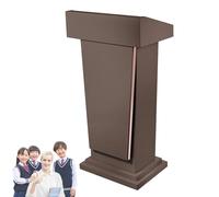 Wooden Lectern Stand for Church & School - Adjustable Pulpit with Slanted Design, Ideal for Seminars, Events, Restaurants, Public Speaking & Presentations