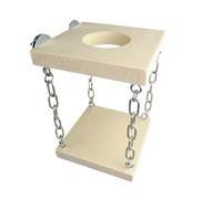 Wooden Ledge Swing - Made From Kiln Dried Pine For Small Pets Cage. Interactive Fun Ledge Toy. Suitable For Bird, Chinchilla, Degu, Ferret, Gerbil, Guinea Pig, Hamster, Mice, Rat