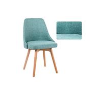 Wooden Leg Dining Chairs with Soft Cushions Stylish Kitchen & Bedroom Seating Modern Blue Design for Comfort Perfect for Dining Rooms & Home Decor