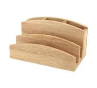 Wooden Letter Rack and Stationary Holder Home and Office Desk Tidy Orginaser