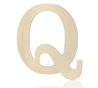 Wooden Letters 12 Inch Q, 1/5 Inch Thick Large Wooden Letters for Wall Decor Unfinished Big Wood Letters for Crafts DIY Home Birthday Wedding Party Decorations