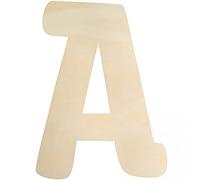 Wooden Letters A Large Wooden Letters 12 Inch Unfinished Wood Letters for Wall Decor Crafts Blank Big Alphabet Board Painting Hanging Home Baby Nursery Wedding Party Room Name Sign DIY Decoration