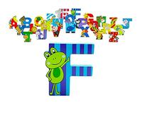 Wooden Letters by Orange Tree Toys, Letter F for Frog - Alphabet Animal Letters for Personalised Baby Name, Toy Box, Door, Wall Decorations - Animals Nursery Decor, Boys Girls Bedroom Accessories