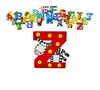 Wooden Letters by Orange Tree Toys, Letter Z for Zebra - Alphabet Animals Letters for Personalised Baby Name, Toy Box, Door, Wall Decorations - Safari Nursery Decor, Boys Girls Bedroom Accessories