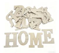 Wooden Letters for Crafts, 6 Inch Unfinished Capital Large Wooden Alphabet Letters&Numbers Wood Letters for DIY Painting Arts Home Decorations Kids Spelling Learning (26Pcs)