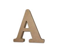 Wooden Letters for Crafts & Decor - Large Free Standing MDF Letter A (13cm High x 2cm Deep)