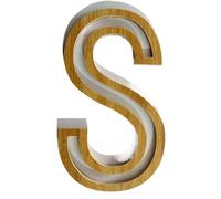 Wooden Letters for Crafts Natural Wood Letters Home Decor Rustic Wedding Christmas Toy Wall(25cm Tall,U)