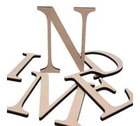 Wooden Letters High-Quality and Stable - Letter Made of 5 mm Wood - Letters for Door Lettering - Maple Wood Alphabet for Children's Room, Living Room, Office, Workshop