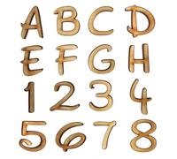 Wooden Letters Large Small Comic Fun 2cm-40cm 4mm Thick MDF Craft Extra Large for Scrapbooks, Home Decoration, Signs, Nursery Décor and Wall Art (40 cm)
