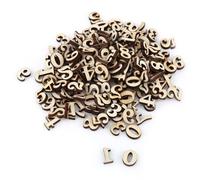Wooden Letters Numbers Set 200Pcs Wood A-Z Alphabet 0-9 DIY Crafts Early Learning Toys for Kids Home Decor (Number)