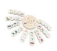 Wooden Life Cycle Kit - Early Life Growth Cycle-Board, Educational Board Insectt| Learning Choice Insectt And Animal Growth Stage, Interactive Learning Teaching Toy For Kids, Animals, Cards,
