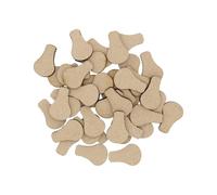 Wooden Light Bulb Multiple Sizes - MDF Craft Shape Blank Decoration Embellishments Laser Cut DoodleTech (Size: 100mm / Pack: 25)