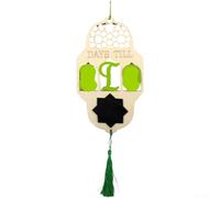 Wooden Light Message Board Featuring Symmetrical Middle Eastern Castle Layout for Wall Hanging Home Interior Design (JM00321)