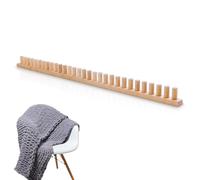Wooden Lo0m for Making Super Chunky Blankets, 116x4cm Hand Knitting Wooden Blanket Lo0m, No Needles Adjustable Knitting Board, Portable Woodens Construction, for Women, Teens, Wife, Grandma