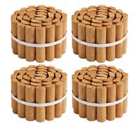 Wooden Log Roll Garden Edging Border Half Round Lawn Path Flower Bed Rot Resistant Natural Timber Allotment Patio 1.8M (Pack Of 4)