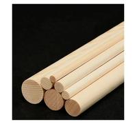 Wooden Log Sticks for Crafts Length 100-300mm Pine Wood Rods 8-28mm Round Semicircle Solid Strips DIY Model Material Crafts Decoration Making Parts(5x10x200 Semicircle,20pcs)