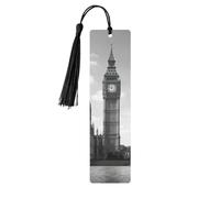 Wooden London 1 Print Bookmarks with Tassel for Women,Men,Book Lovers,Page Markers for Students Teachers Reading