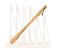 Wooden Long Handled Shoe Horn,beech Wood Shoe Lifting Artifact,hanging Storage Does Not Take Up Space to Wear Shoe Horns, Suitable for The Elderly Children Men and Women(70cm)