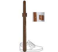Wooden Long Shoe-Horn with Magnetic Holder 55cm Long Handled Wood Brown Shoe Horns for Men Women Seniors Strong Beech Shoes Helper/Wearing Stick/Lazy Lifter Tool