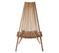 Wooden Lounge Chair, High Back Wooden Chair, Easy to Clean Interiors by Premier Natural One Size