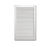 Wooden Louvered Door - Front Cabinet Door - Natural Clear or White - Pine Wood - Cupboard Wardrobe Slatted Doors -D.I.Y