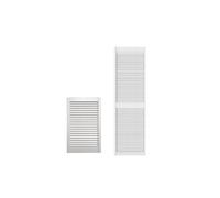 Wooden Louvre Door - Extra Smooth - Finished White Double Coated - Sanded, Polished, Ready to Use- Internal Louvered Door - D.I.Y, Wardrobe Doors, Cupboard Doors