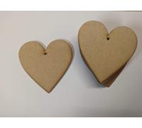 Wooden Love Heart Shape Embellishment for Weddings Plaques DIY Art Craft Love Card Making for Decoration(100mm 25pcs)
