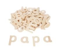 Wooden Lower Case Letters for Crafts - 60 Small Alphabet Letters for Learning & Children’s Names, Scrapbooking & Classroom Displays - 3-6cm Sizes