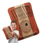 Wooden Lyra Harp - 31 Strings Fingerplay Lyre Harp | Professional Harp Stringed Musical Instruments | Wooden Fingerplay Musical Harp | Chromatic Stringed Scale Harp For Men (Hard Maple+Asia Rosewood)