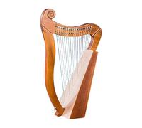 Wooden Lyre Harp - 19 Strings, Solid Mahogany, Includes Tuning Wrench and Storage Bag, Perfect Musical Instrument for Beginners and Music Lovers