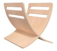 Wooden Magazine Rack Floor Standing Natural Newspaper Storage Holder vidaXL