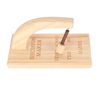 Wooden Magnetic Decision Maker, Oscillating Magnetic Selector for Indecisive People, Oak Wood Swing Answer Tool with Yes No Always Never Maybe Options, Fun Gift for Home Office Des