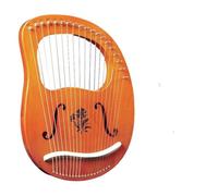Wooden Mahogany 19 Strings Harp Musical Instrument For Classical Music Lovers Beginner Easy To Learn(Begonia flower A)