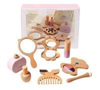 Wooden Makeup Toy Set - Feeling Wooden Beauty Salon Toys | Wooden Makeup Kit For Toddler, Beauty Makeup Kit As A Beauty Game With Tools S