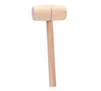 Wooden Mallet, Comfortable Round Head High Hardness Mallet, Beech Wood Hammer for Woodworking, Wood Carving Leather Work, Carpentry Making Tool for Woodworking Enthusiasts