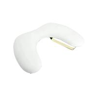 Wooden Manicure Hand Rest Stand U Shaped Nail Arm Rest Cushion | Tilt Design Nail Art Stand Hand Support Arm Rest Manicure Hand Pillow(White)