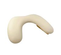 Wooden Manicure Hand Rest Stand U-shaped Nail Arm Rest Cushion | Wooden Base Foldable Nail Pillow Tilt Design Soft Nail Art Stand(Beige-Low Style)