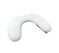 Wooden Manicure Hand Rest Stand U-shaped Nail Arm Rest Cushion | Wooden Base Foldable Nail Pillow Tilt Design Soft Nail Art Stand(White-High Foldable)