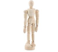 Wooden Manikin Articulated Sketch Model Artist Mannequin Movable Joints Human Figure Drawing Tool for Art Students Photography Props Wood Metal 4.5inch 5.5inch 8inch
