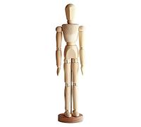 Wooden Mannequin 13 cm High Fine Human Wooden Mannequin for Drawing and Painting Large Artistic Mannequin with Base and Flexible Joints