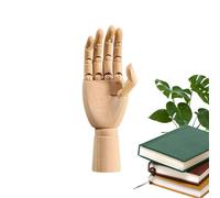 Wooden Mannequin Hand - Artist Model Figure, Adjustable Hand Sculpture, Realistic Hand Model, Art Drawing Reference, Flexible Articulated Hand for Sketching, Painting, Photographing, Right hand, S