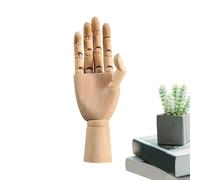 Wooden Mannequin Hand - Artist Model Figure, Adjustable Hand Sculpture, Realistic Hand Model, Art Drawing Reference, Flexible Articulated Hand for Sketching, Painting, Photographing, Right hand, M