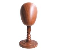 Wooden Mannequin,Head Model Hat Hairpieces Display Stand Stable Base 14inch Wig Display Holder