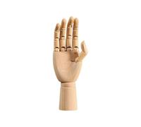Wooden Mannequin - Right Hand Puppet 25 x 8.5 cm Flexible Hand Figure with Finger Joints Movable Artist Model for Drawing, Sketching, Painting, Table Display, Photo Props