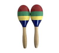 Wooden Maracas Rumba Shakers Sand Hammer Percussion Musical Toy for Party Games and Home Music Education