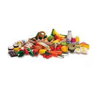 Wooden Market Set - 43 Pieces Multicoloured one size