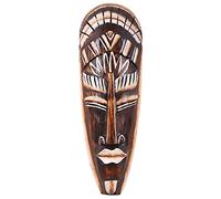 Wooden Mask Painted Mask 30 cm from Bali, Wall Mask