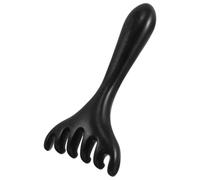 Wooden Massage Comb Head Scratcher Thickened Portable for Home Travel | Black Wood, Beautiful Patterned Finish, Manual Use, Face and Scalp Care, Lightweight Compact Design